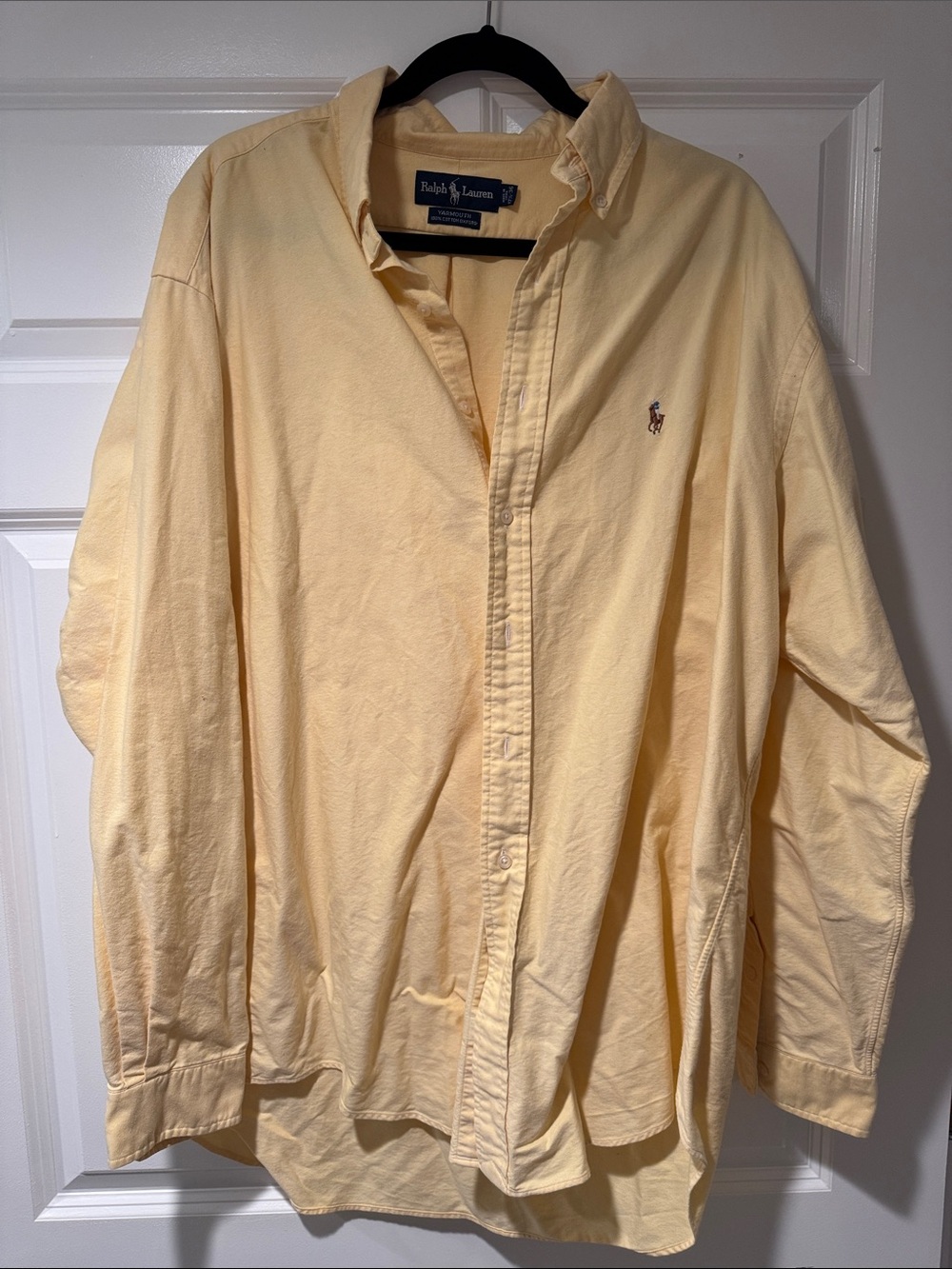 Polo by Ralph Lauren Pale Yellow Button-Down Oxford Shirt